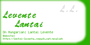 levente lantai business card